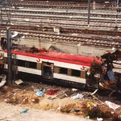 Uno de los trenes que sufrieron los atentados del 11-M Uno de los trenes que sufrieron los atentados del 11-M