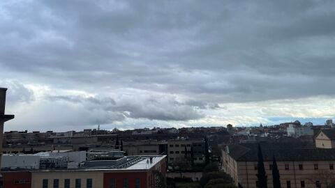 Cielo cubierto en Ciudad Real durante la borrasca &quot;Mónica&quot;