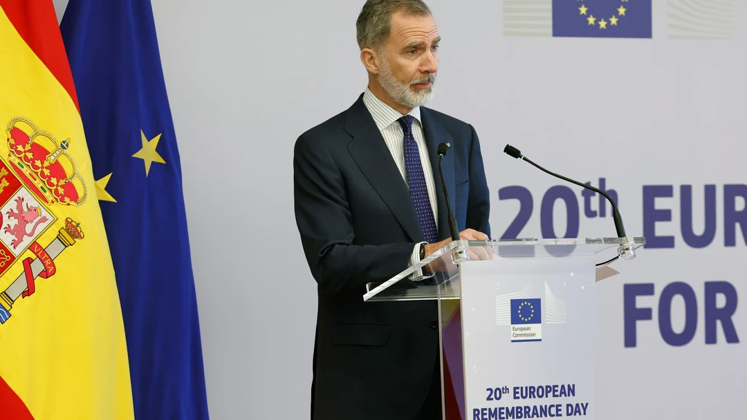 El rey Felipe VI da un discurso durante el acto conmemorativo del Día Europeo de las Víctimas del Terrorismo, El rey Felipe VI da un discurso durante el acto conmemorativo del Día Europeo de las Víctimas del Terrorismo/ EFE/ Chema Moya