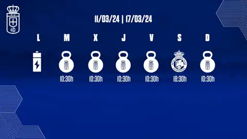 11-3-2024 Plan de trabajo del Real Oviedo 11-3-2024 Plan de trabajo del Real Oviedo