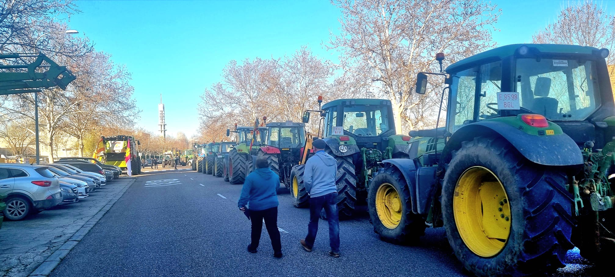 Cortes de tráfico por la manifestación de agricultores y ganaderos en Toledo Cortes de tráfico por la manifestación de agricultores y ganaderos en Toledo