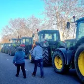 Archivo de una tractorada en Toledo Archivo de una tractorada en Toledo