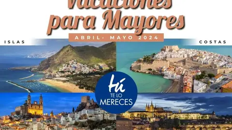 El programa Vacaciones para Mayores de Torrejón de Ardoz incluye por primera vez un destino internacional Cartel del programa municipal Vacaciones para Mayores de Torrejón de Ardoz