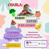 Charla 'Mamá, quiero comer más cosas' Charla 'Mamá, quiero comer más cosas'