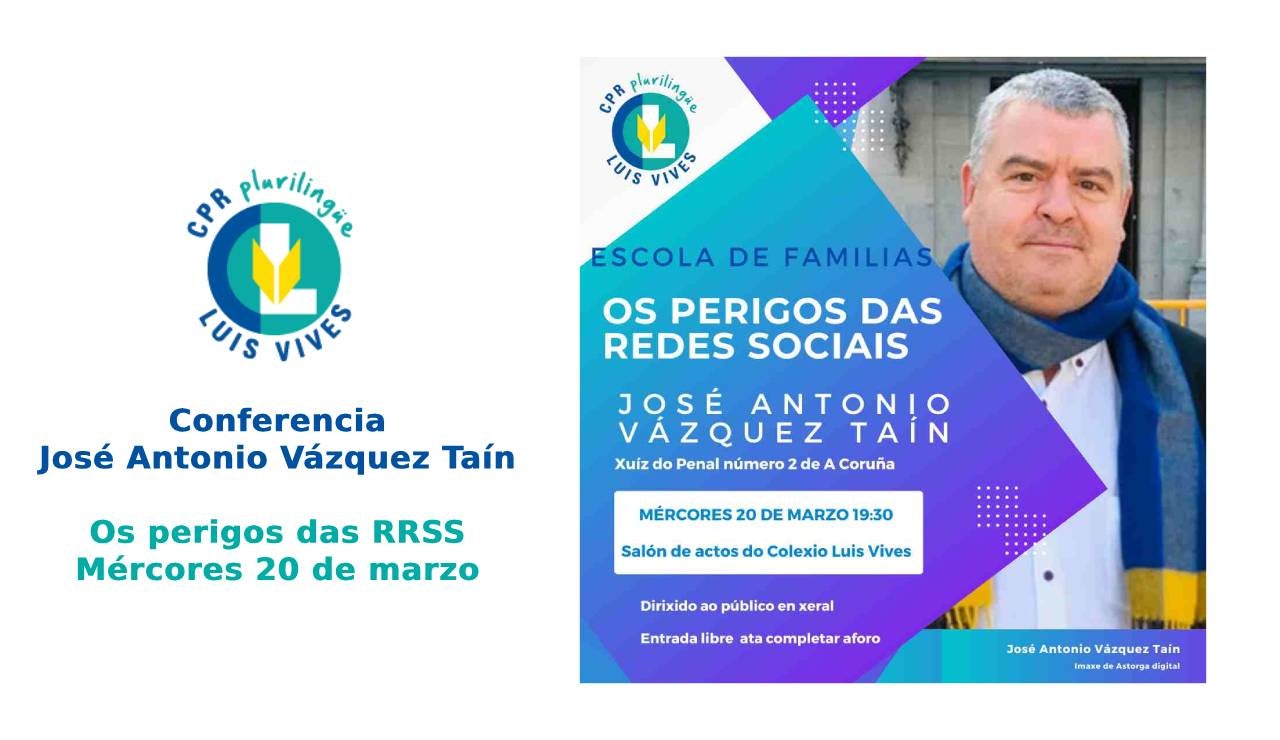 Ponencia José Antonio Vázquez Taín no Colexio Luis Vives Ponencia José Antonio Vázquez Taín no Colexio Luis Vives