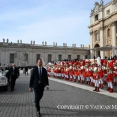 El Papa junto a los "armaos" de Bolaños El Papa junto a los "armaos" de Bolaños