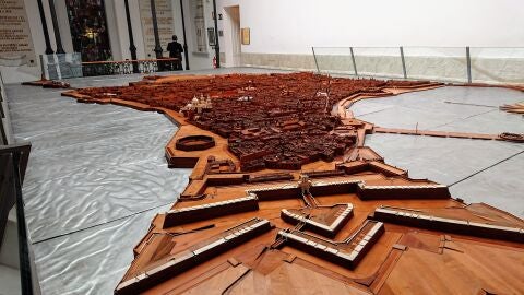 Maqueta de C&aacute;diz del siglo XVIII