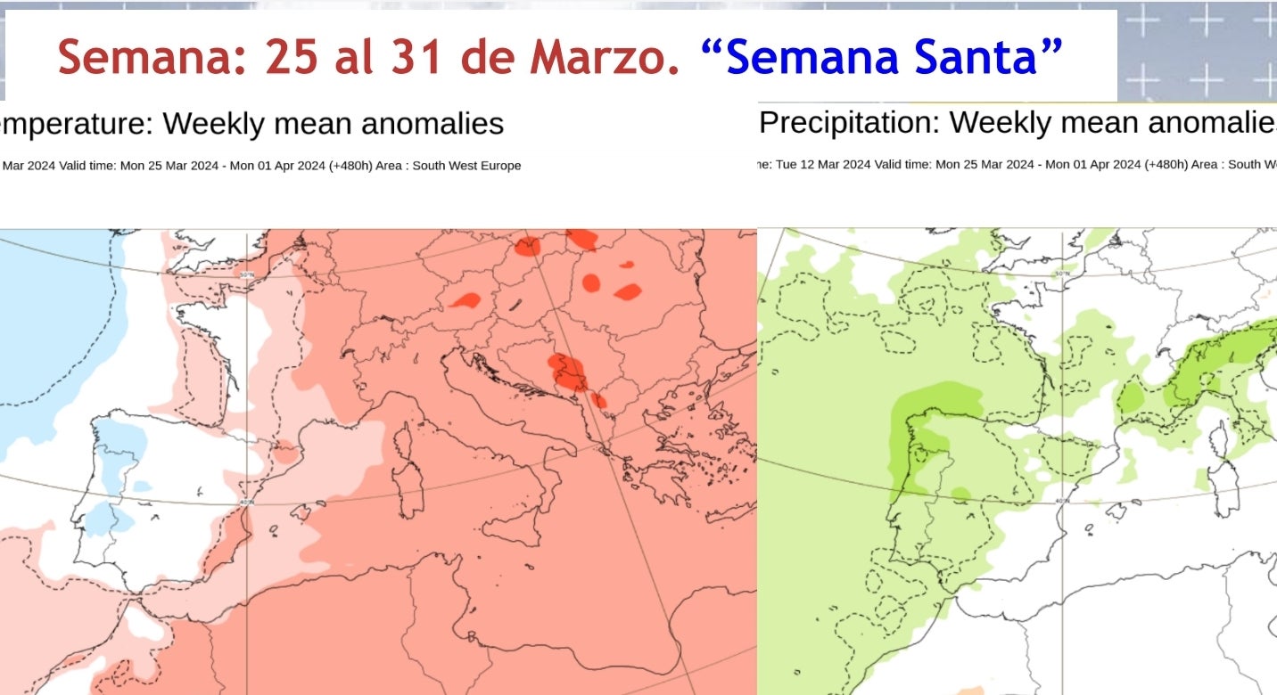 Semana Santa de temperaturas normales y más lluvia de lo habitual en Asturias Semana Santa de temperaturas normales y más lluvia de lo habitual en Asturias