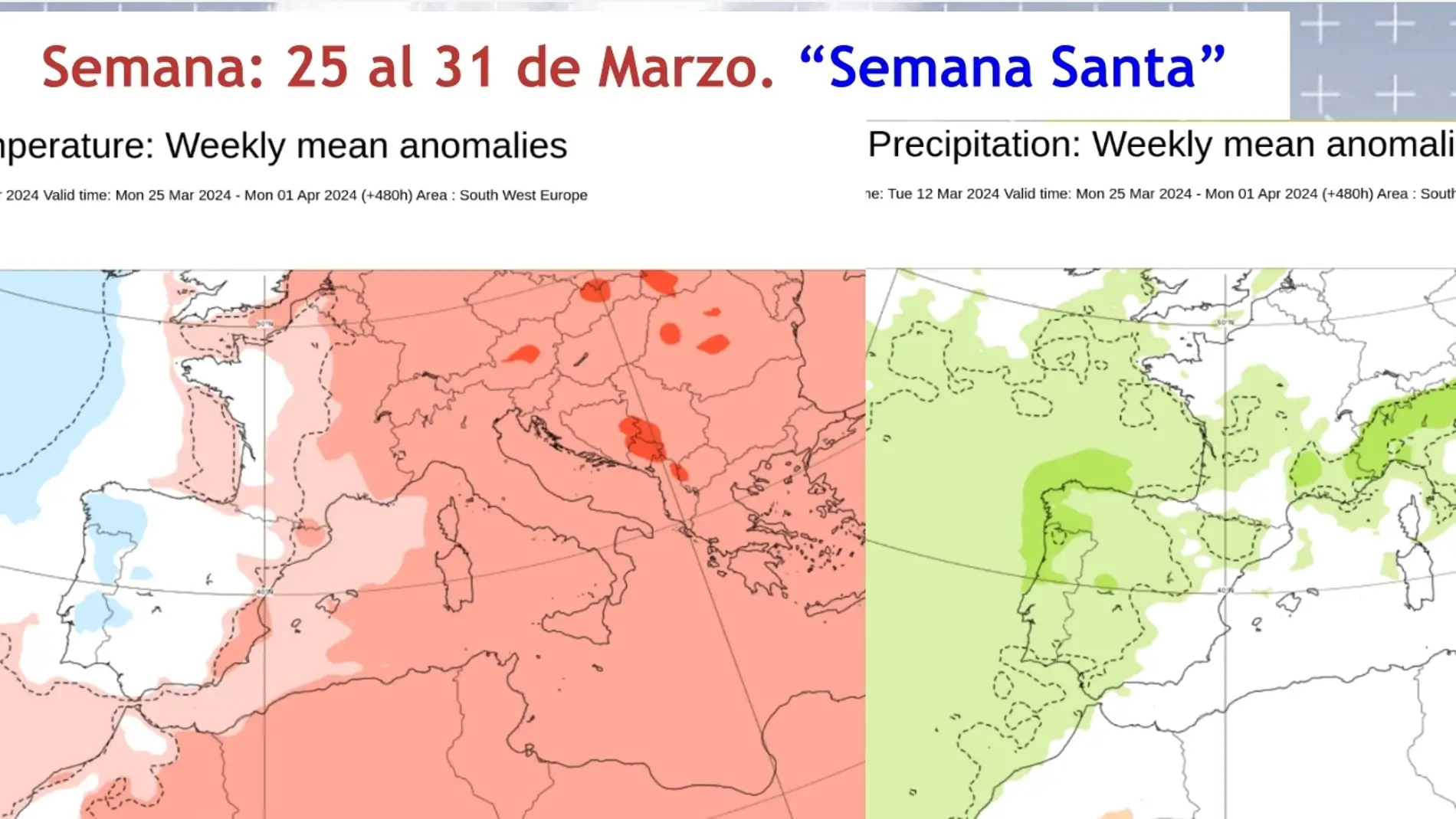 Semana Santa de temperaturas normales y más lluvia de lo habitual en Asturias