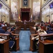Pleno del Parlamento de Canarias durante el debate sobre el estado de la Nacionalidad Canaria de 2024