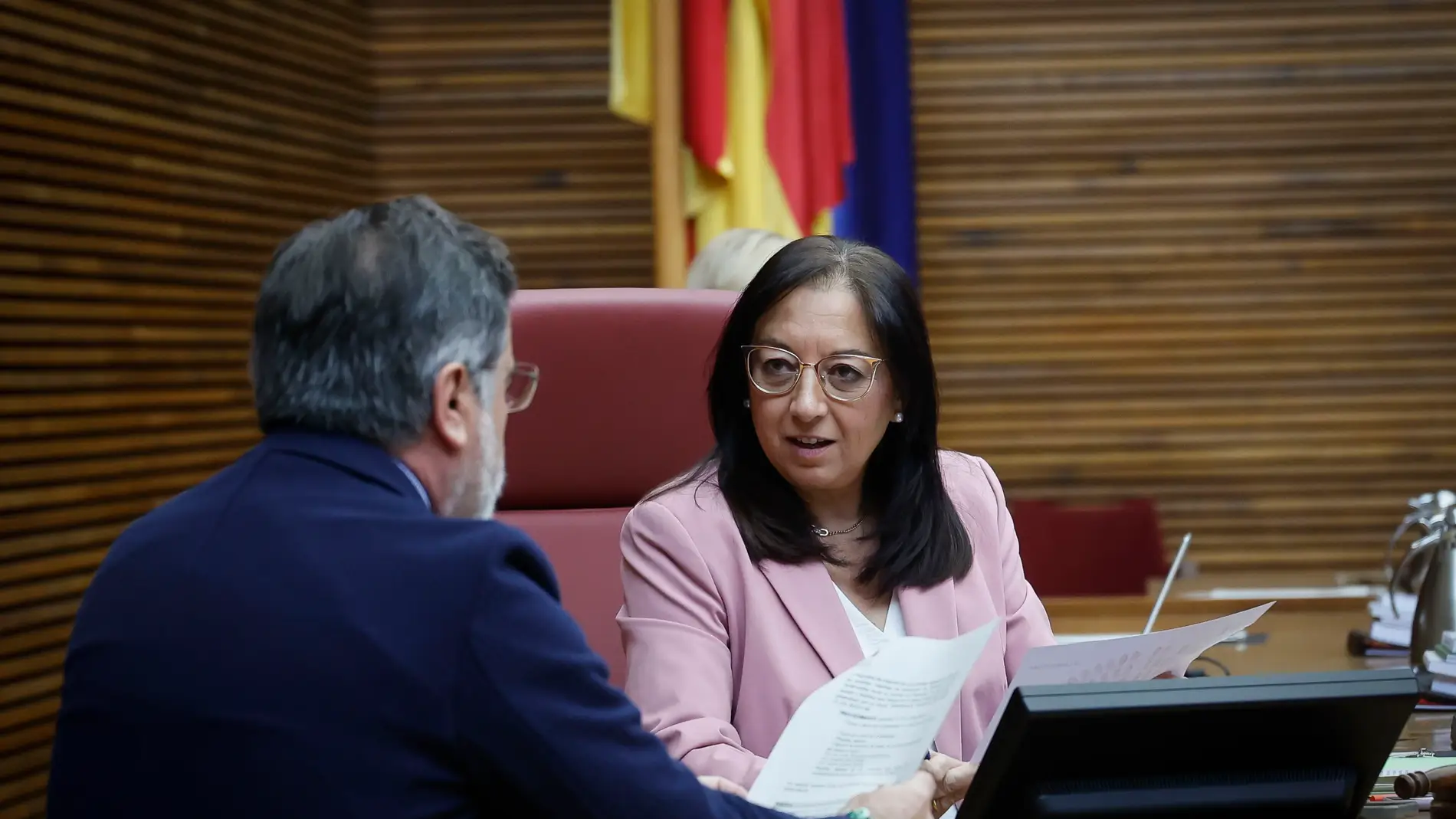 Archivo. Llanos Massó, presidenta de Les Corts Valencianes.