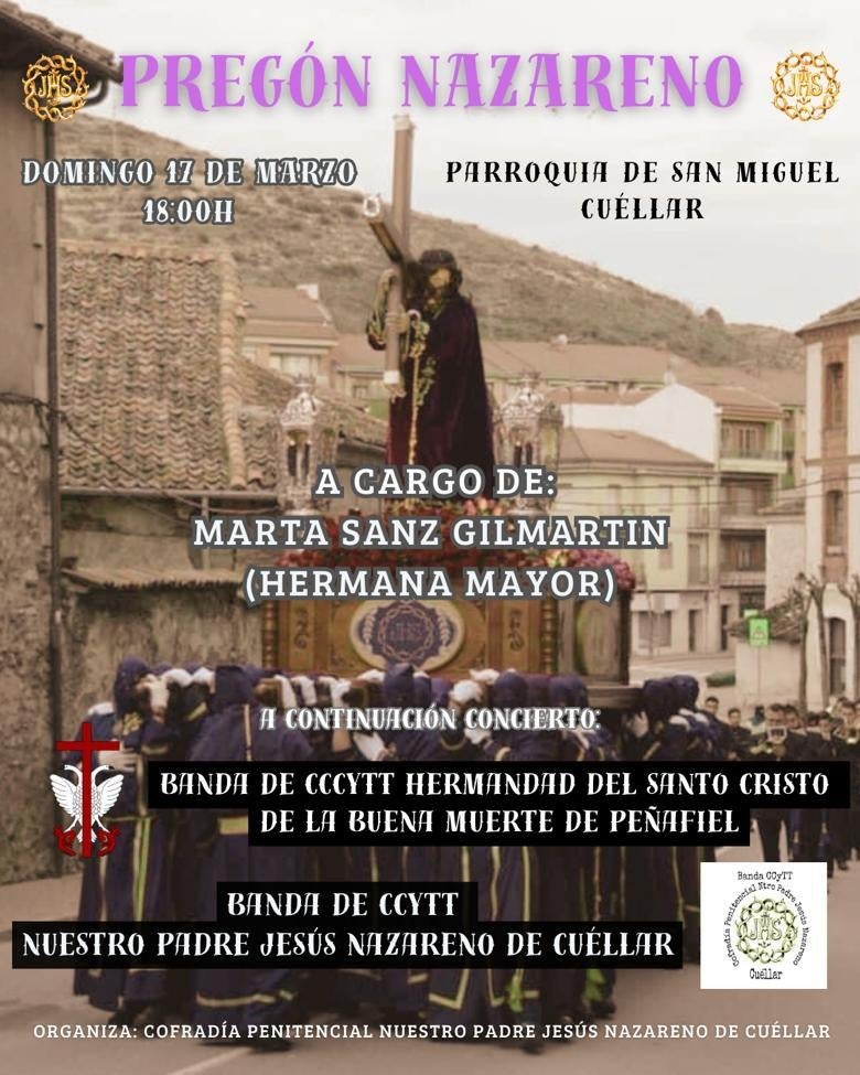 Pregón Nazareno de Cuéllar a Cargo de Marta Sanz Pregón Nazareno de Cuéllar a Cargo de Marta Sanz
