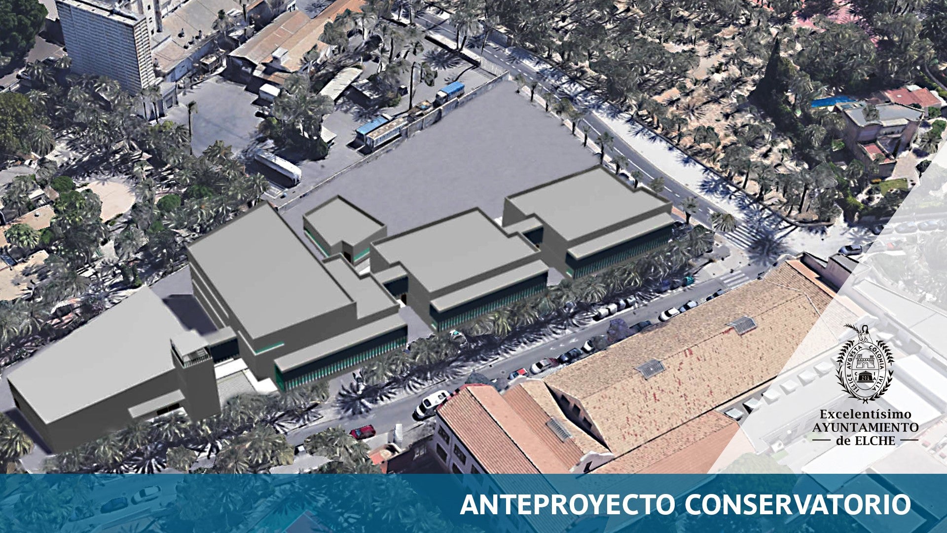 Nuevo Conservatorio de Elche: cuatro pabellones con auditorio de 400 plazas y medio centenar de aulas Nuevo Conservatorio de Elche: cuatro pabellones con auditorio de 400 plazas y medio centenar de aulas