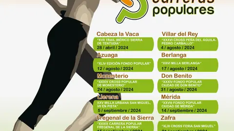 El IV Circuito de Carreras Populares de la Diputación de Badajoz recorrerá 14 municipios El IV Circuito de Carreras Populares de la Diputación de Badajoz recorrerá 14 municipios