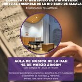 El Coro de la Universidad de Alcalá y el Ensamble de la Big Band alcalaína organizan esta tarde un concierto solidario en favor de AFA Alcalá