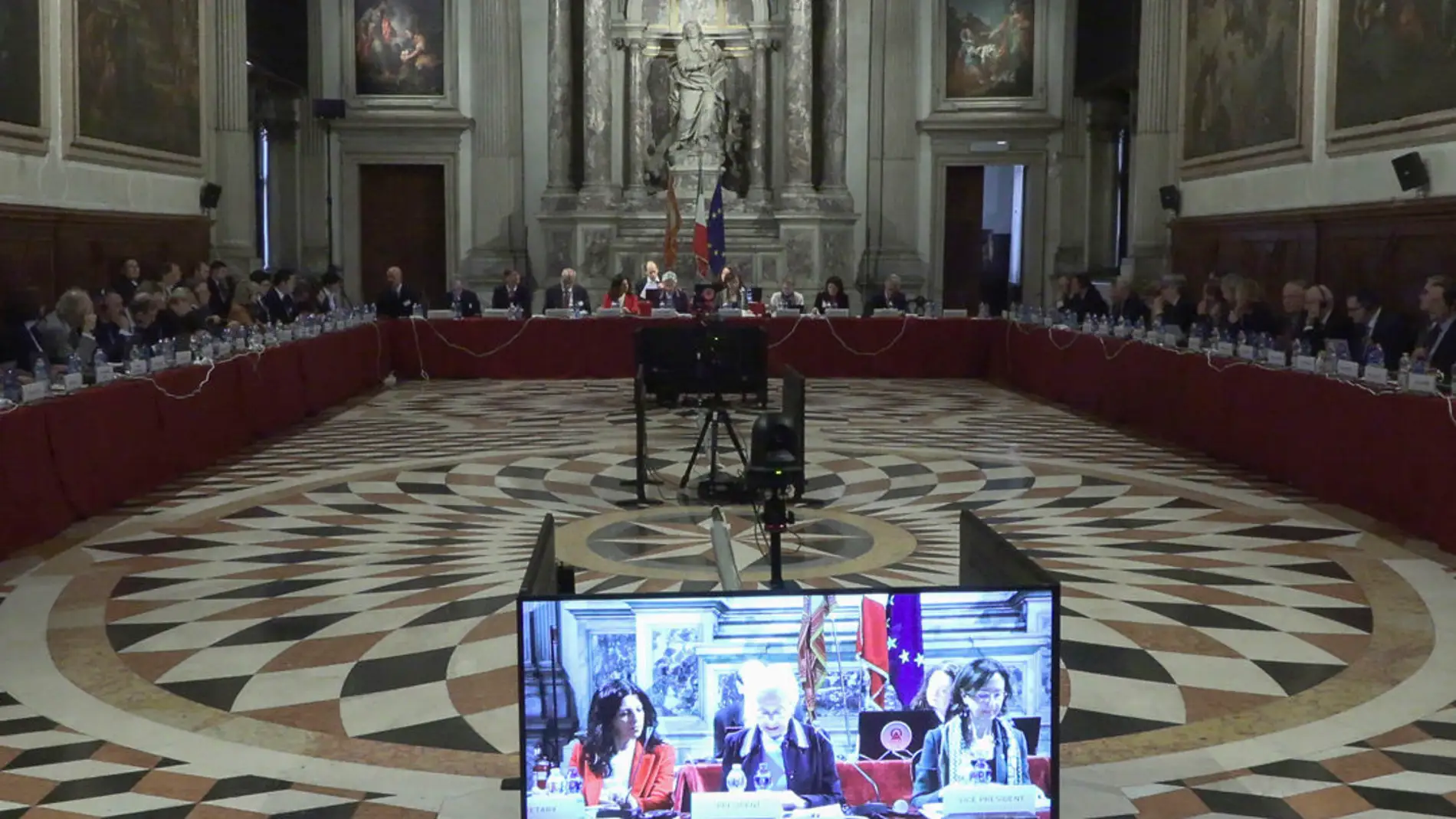 Reunión de la Comisión de Venecia, un organismo consultivo del Consejo de Europa/ EFE/ Enrique Del Viso
