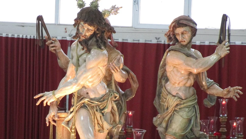 Santísimo Cristo atado a la Columna y los dos sayones de Manzanares