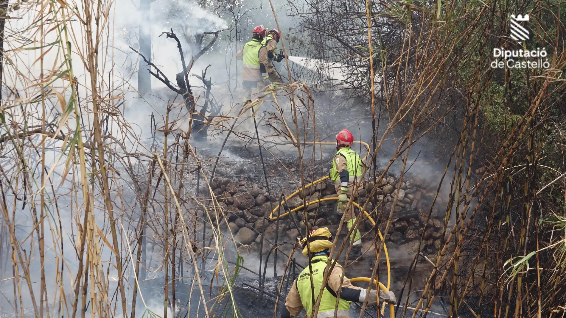 Estabilizado el incendio de Fanzara que ha arrasado 46 hectáreas de monte
