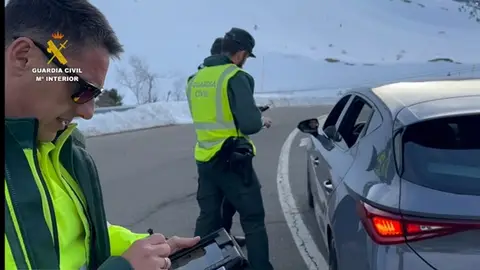 Uno de los controles realizados el fin de semana en Candanchú Uno de los controles realizados el fin de semana en Candanchú
