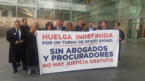 Protesta de abogados del turno de oficio en los juzgados de Ciudad Real