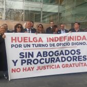 Protesta de abogados del turno de oficio en los juzgados de Ciudad Real
