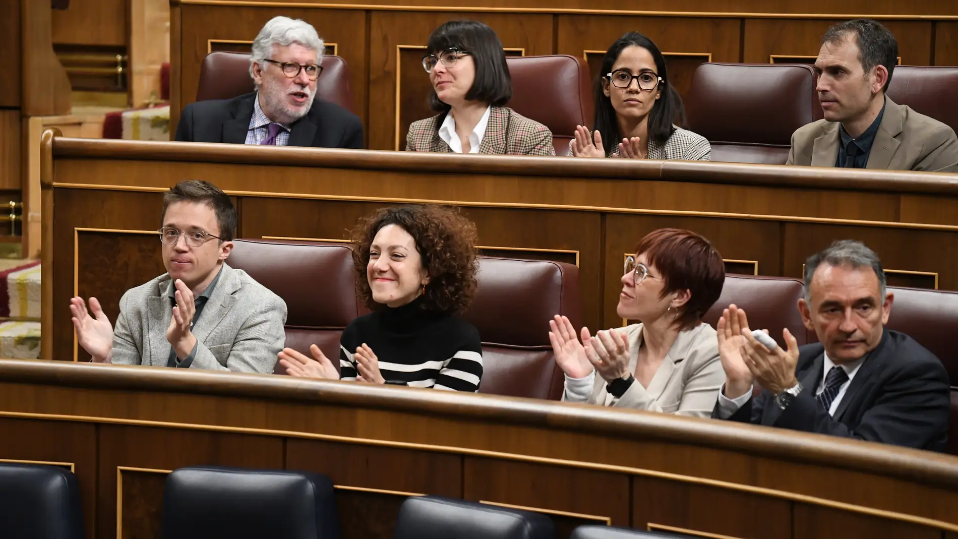 Algunos parlamentarios durante la sesión del Congreso del día 19 de marzo 