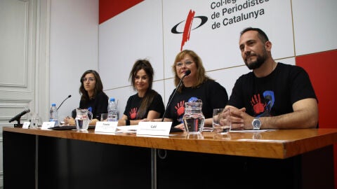 Els funcionaris de presons que han comparegut aquest mat&iacute; al Col&middot;legi de Periodistes