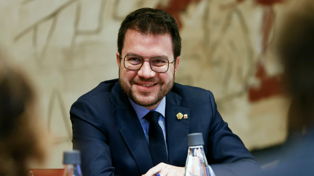 El presidente de la Generalitat, Pere Aragonès,
