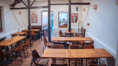 Taberna Garibaldi, propiedad de Pablo Iglesias, en Lavapi&eacute;s.
