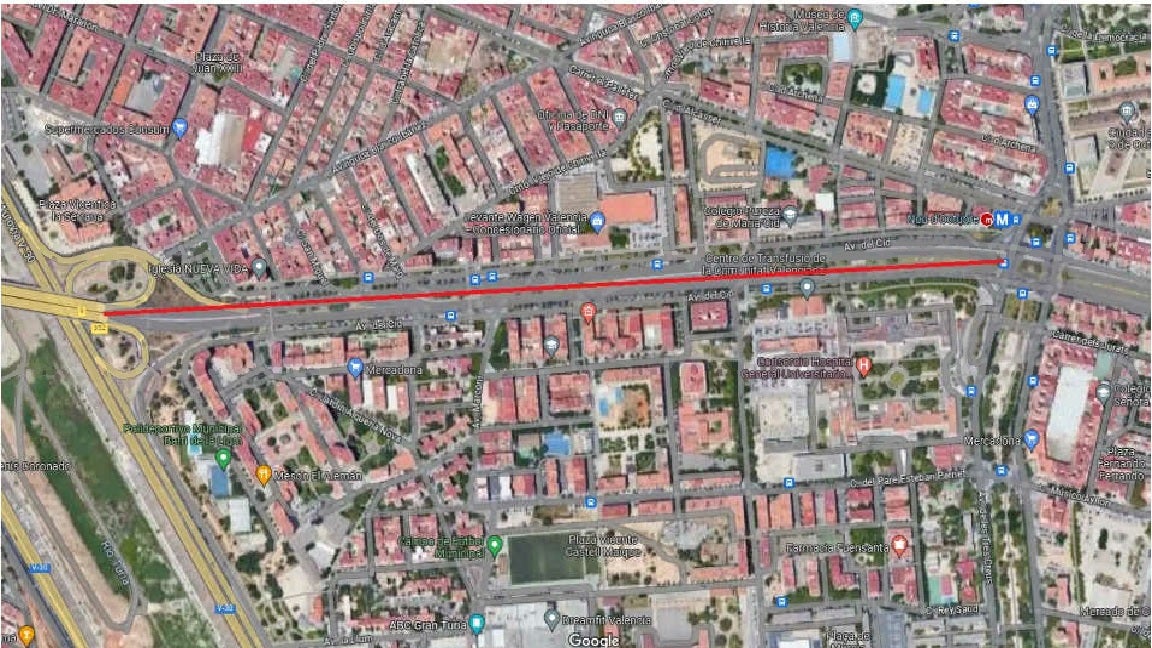 El Ayuntamiento intenta por segunda vez contratar la prolongación hasta Xirivella del carril bici de la avenida del Cid El Ayuntamiento intenta por segunda vez contratar la prolongación hasta Xirivella del carril bici de la avenida del Cid