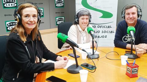 Representantes del Colegio Oficial de Trabajo Social de Badajoz