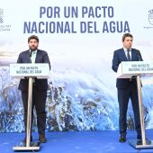López Miras y Mazón exigen un Pacto Nacional del Agua que "acabe con los enfrentamientos"