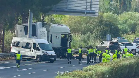 Libertad provisional para el conductor del camión del accidente mortal del Los Palacios Libertad provisional para el conductor del camión del accidente mortal del Los Palacios