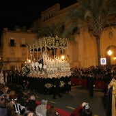 Imagen de archivo de una procesión de la Semana Santa de Elche. 