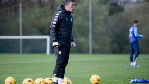 18-3-2024 Luis Carri&oacute;n, en un entrenamiento