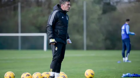 18-3-2024 Luis Carrión, en un entrenamiento 18-3-2024 Luis Carrión, en un entrenamiento