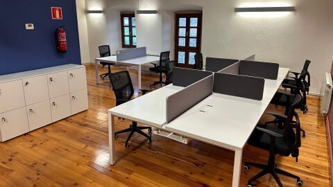 Instalaciones del centro de coworking de Caravia