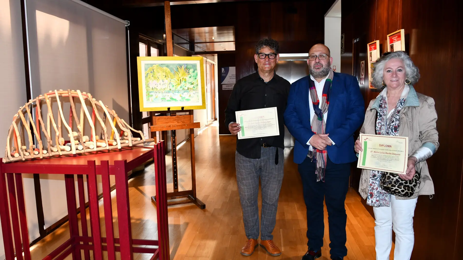 El espacio “Las estaciones del arte” de la Diputación recibe la primavera con las obras de María Luisa Martín y José Carlos Calvo