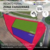El Ayuntamiento de Badajoz saca a licitación la mejora y ampliación de la zona de caravanas del Recinto Ferial