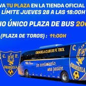 La afición volverá a estar con el Orihuela CF en el partido del sábado en Ciudad Real 