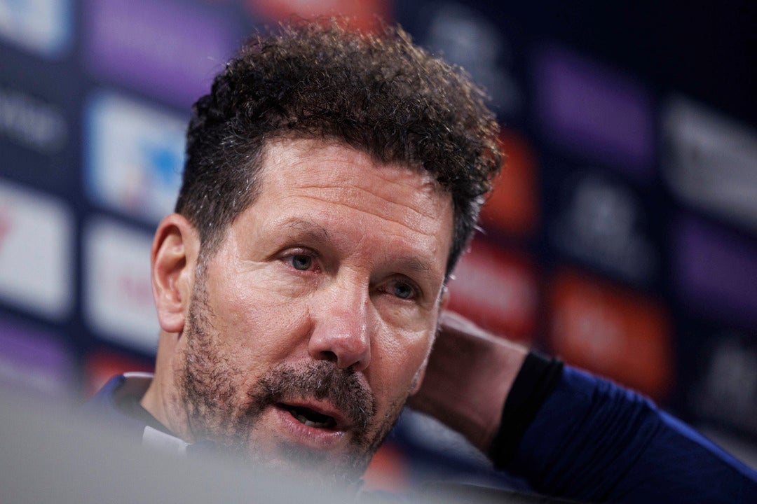 Simeone: "Morata está más motivado" Simeone: "Morata está más motivado"