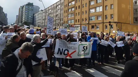 Protesta "casas de Franco" Protesta "casas de Franco"