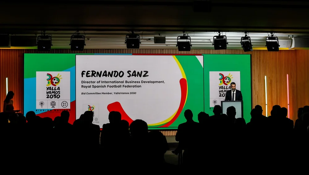 Fernando Sanz, portavoz español en el evento
