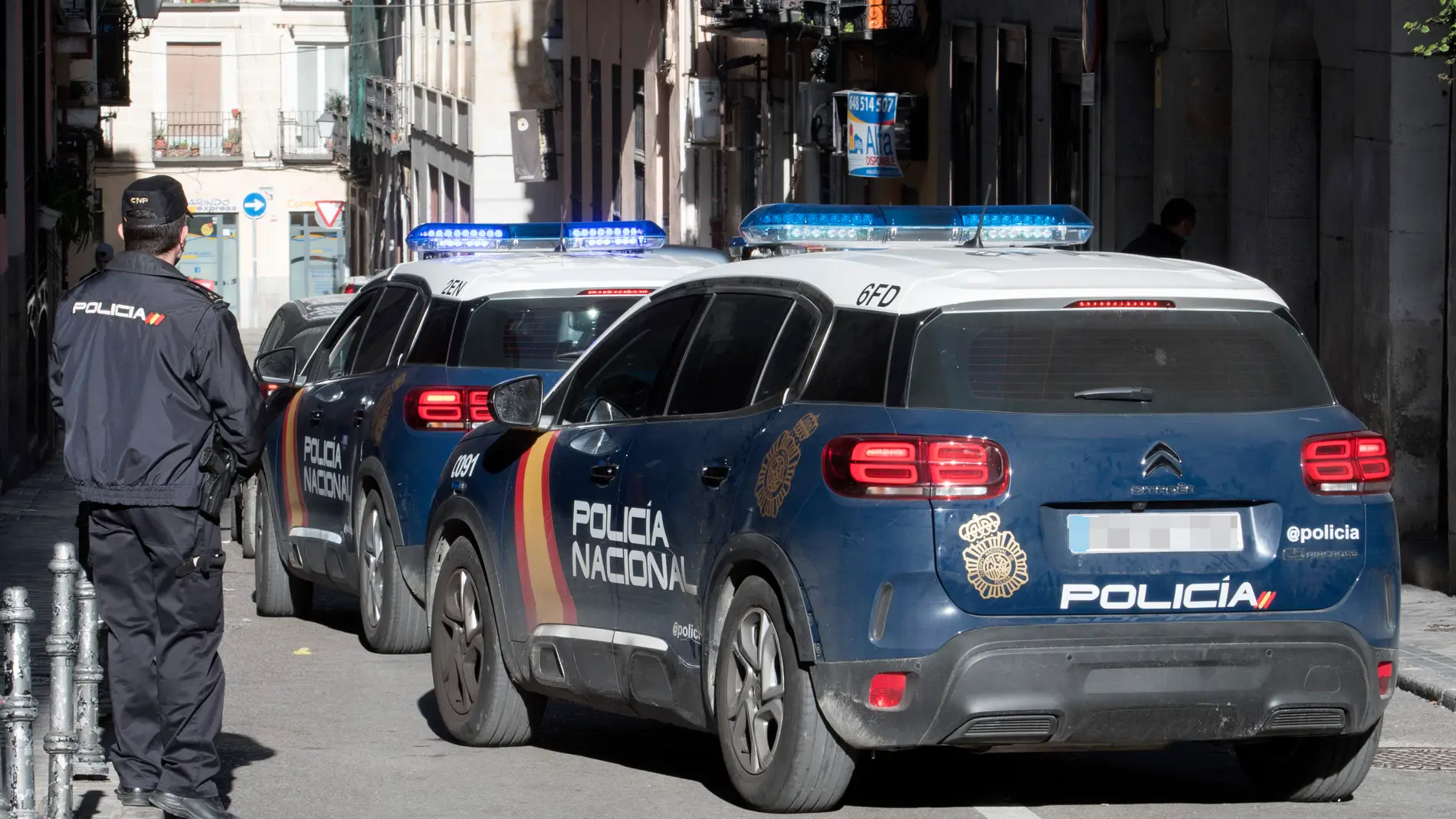  coches de la Policía Nacional, en Madrid | Foto de archivo