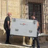 Llegada de los grabados a Vejer Llegada de los grabados a Vejer