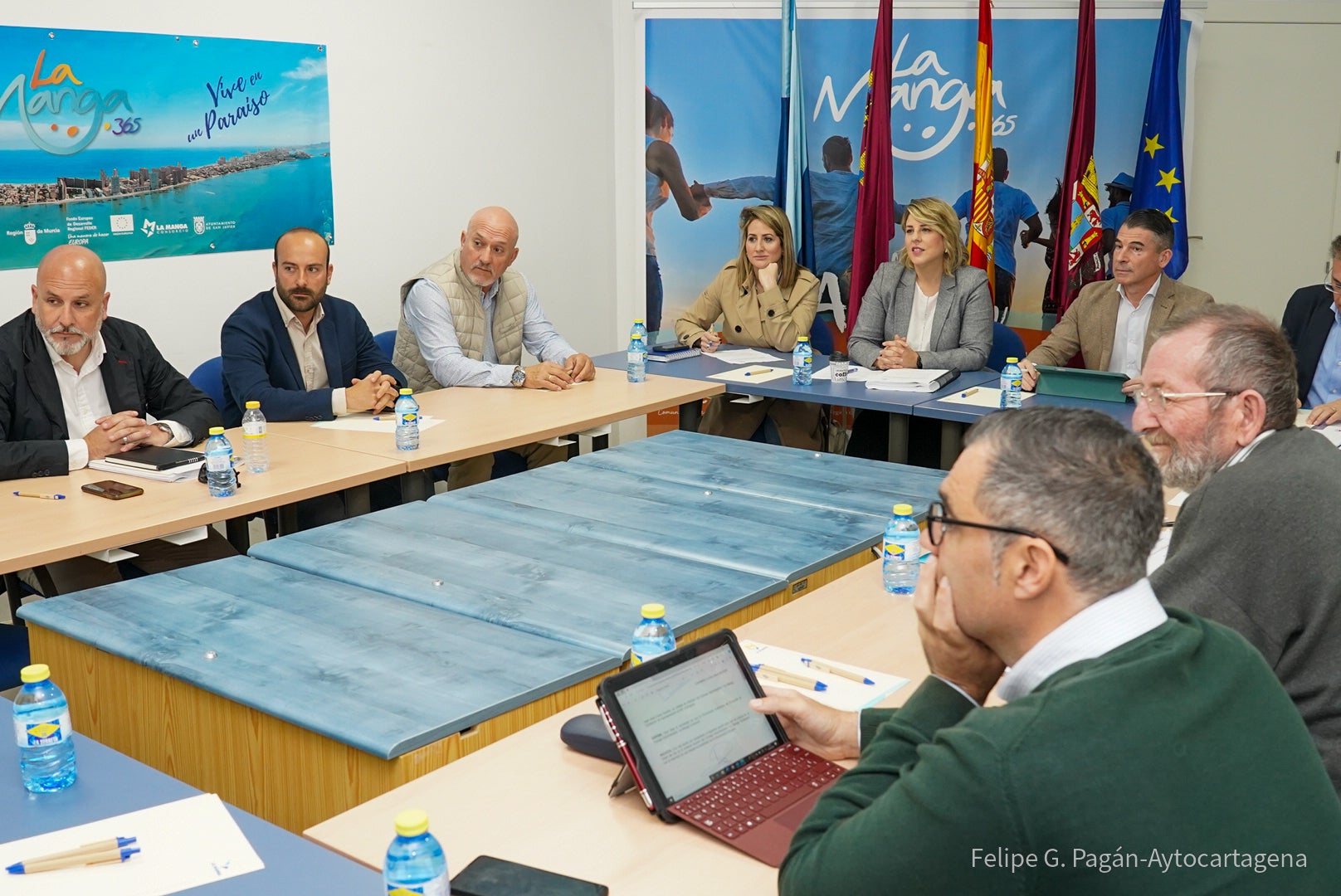 Los ayuntamientos de Cartagena y San Javier preparan un plan de infraestructuras para mejorar La Manga Los ayuntamientos de Cartagena y San Javier preparan un plan de infraestructuras para mejorar La Manga