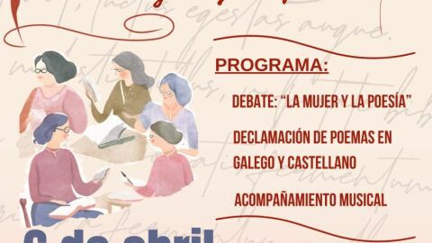 Cartel del II Encuentro Literario Gallego-Castellano organizado por las asociaciones Galega Corredor do Henares y Verso Abierto