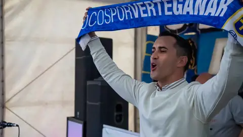 1-4-2024 Miguel Linares, en la fiesta del 98 aniversario del Oviedo 1-4-2024 Miguel Linares, en la fiesta del 98 aniversario del Oviedo