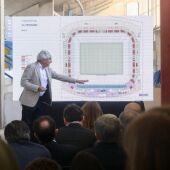 El diseñador del estadio, César Azcárate, ha presentado el proyecto