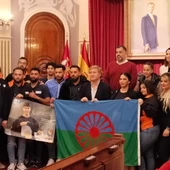Celebración del Día Internacional del Gitano en el salón de plenos del Ayuntamiento de Badajoz. Celebración del Día Internacional del Gitano en el salón de plenos del Ayuntamiento de Badajoz.